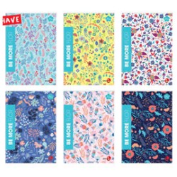 Maxiquaderno alta fogliazione A4 48fg+2 100gr 1 rigo Be More Flor BM - Conf da 10 pz.