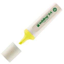 EVIDENZIATORE 24 ECOLINE GIALLO EDDING - Conf da 10 pz.