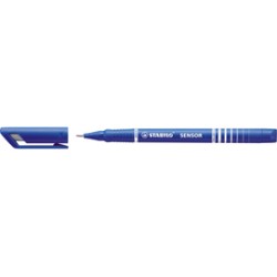 FINELINER STABILO SENSOR PUNTA 0.3MM BLU - Conf da 10 pz.