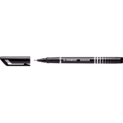 FINELINER STABILO SENSOR PUNTA 0.3MM NERO - Conf da 10 pz.