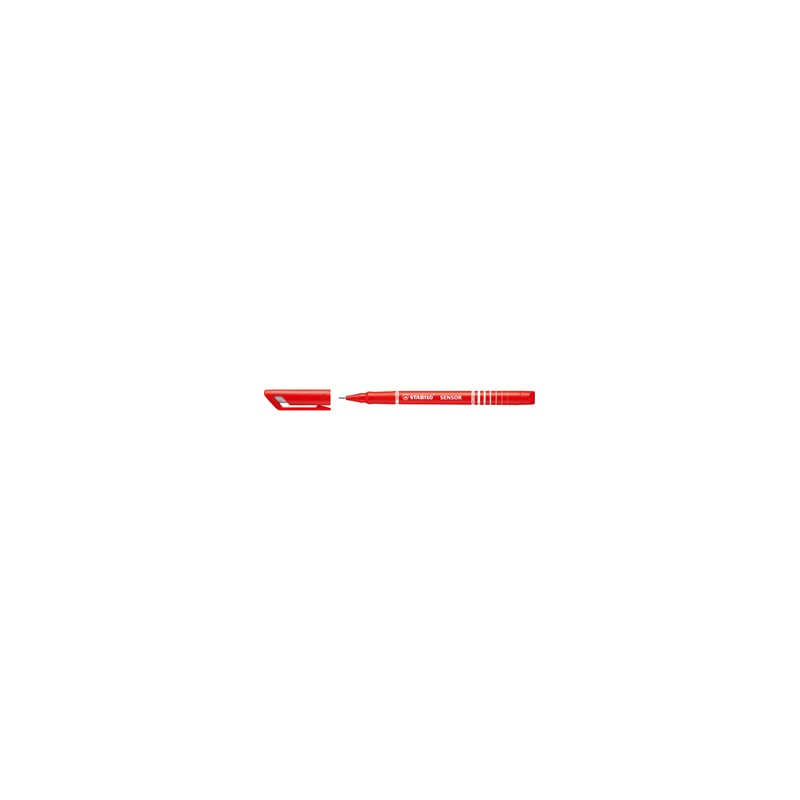 FINELINER STABILO SENSOR PUNTA 0.3MM ROSSO - Conf da 10 pz.