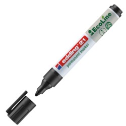 MARCATORE PERMANENTE 21 ECOLINE P.CONICA NERO EDDING - Conf da 10 pz.