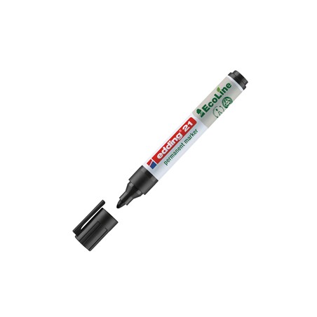 MARCATORE PERMANENTE 21 ECOLINE P.CONICA NERO EDDING - Conf da 10 pz.