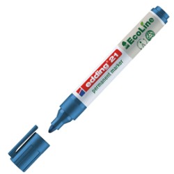 MARCATORE PERMANENTE 21 ECOLINE P.CONICA BLU EDDING - Conf da 10 pz.