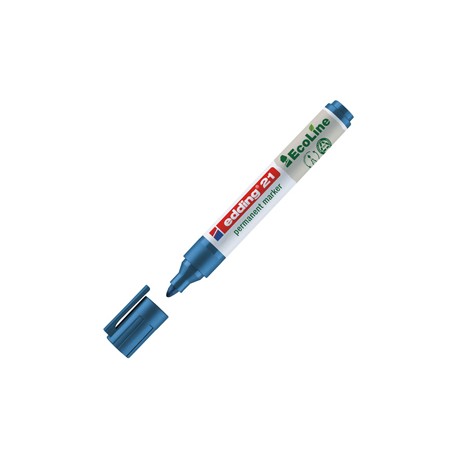 MARCATORE PERMANENTE 21 ECOLINE P.CONICA BLU EDDING - Conf da 10 pz.