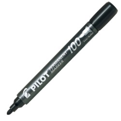 MARCATORE PERMANENTE 100 NERO P.TONDA 4.5MM PILOT - Conf da 12 pz.