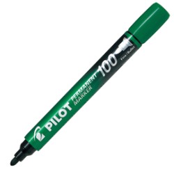 MARCATORE PERMANENTE 100 VERDE P.TONDA 4.5MM PILOT - Conf da 12 pz.