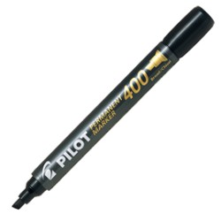 MARCATORE PERMANENTE 400 NERO P.SCALPELLO 4.5MM PILOT - Conf da 12 pz.