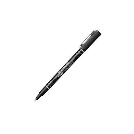 FINELINER PROFESSIONAL FIBER NERO 0,6MM - Conf da 10 pz.