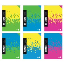 Maxiquaderno alta fogliazione A4 48fg+2 100gr 1 rigo Be More Fluo BM - Conf da 10 pz.
