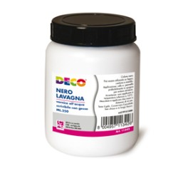 Vernice lavagna allacqua nero 250ml DECO - Conf da 3 pz.