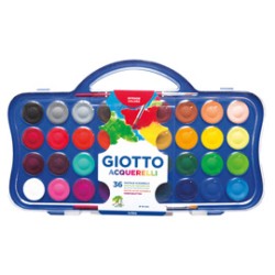 Colori acquerello 36 pastiglie da 30mm GIOTTO