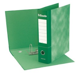 Registratore ESSENTIALS G72 verde dorso 5cm f.to commerciale ESSELTE - Conf da 8 pz.