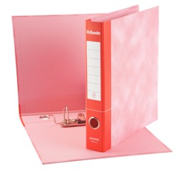 Registratore ESSENTIALS G74 rosso dorso 5cm f.to protocollo ESSELTE - Conf da 8 pz.