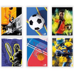 Maxiquaderno A4 40fg+2 80gr 5mm Sport BM - Conf da 10 pz.