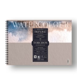 Blocco spiralato 21x29.7cm 12fg 300gr Watercolour Torchon Fabriano - Conf da 5 pz.