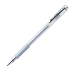 Roller Gel Hybrid Grip 0,8mm Metallic K118 argento Pentel - Conf da 12 pz.