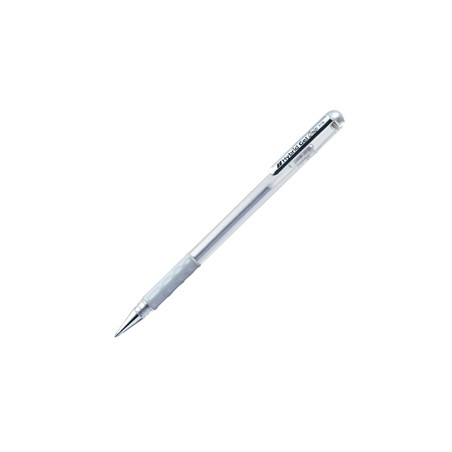 Roller Gel Hybrid Grip 0,8mm Metallic K118 argento Pentel - Conf da 12 pz.