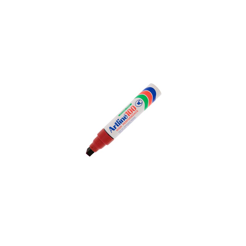 Marcatore artline A 100 permanente punta scalpello jumbo rosso