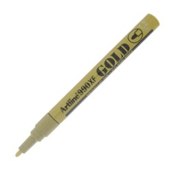 Marcatore artline A 990 punta tonda fine a vernice oro