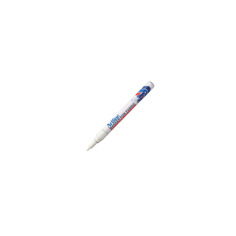 Marcatore per tessuto artline punta tonda 1,2mm bianco