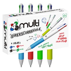 Penna sfera 4 colori 4 Multi 1,00mm OSAMA - Conf da 12 pz.