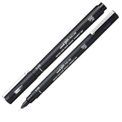 Pin fineliner nero punta 0.03mm Uni Mitsubishi - Conf da 12 pz.