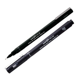 Pin fineliner nero punta 0.5mm Uni Mitsubishi - Conf da 12 pz.