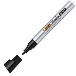 Scatola 12 marcatori Nero punta tonda Marking Pro Bic
