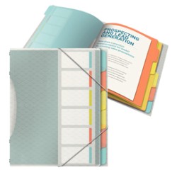 Libro monitore con 6 divisori multicolore ColourIce Esselte