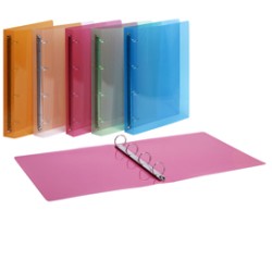 Raccoglitore Lumina 22X30 4 TONDI D30 PP colori ASS Favorit - Conf da 10 pz.