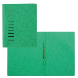 Cartellina verde in cartone con pressino fermafogli A4 PAGNA - Conf da 25 pz.