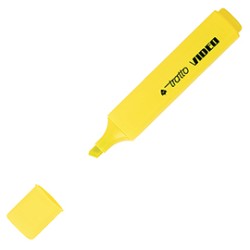 Evidenziatore Tratto Video Pastel giallo - Conf da 12 pz.