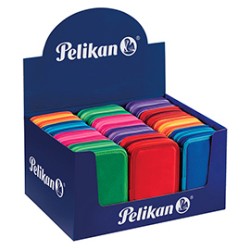 Astuccio 3 Zip Bicolors 13x20x7,5cm colori assortiti Pelikan - Conf da 12 pz.