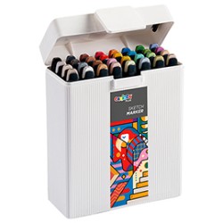 Astuccio 32 Sketch marker doppia punta colori assortiti Carioca Plus