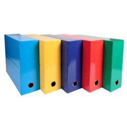 Scatola progetto Iderama 5 colori assortiti classici D90 Exacompta - Conf da 5 pz.