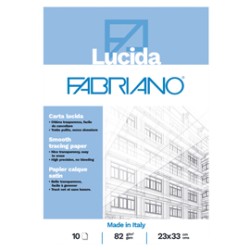 Blocco carta lucida 23x33cm 82gr 10fg Fabriano - Conf da 25 pz.