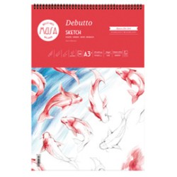 Blocco per schizzi Debutto A3+ - 29,7x42cm 50fg 120gr MUSA - Conf da 4 pz.