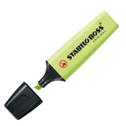 Evidenziatore Stabilo Boss pastel verde lime 70/133 - Conf da 10 pz.