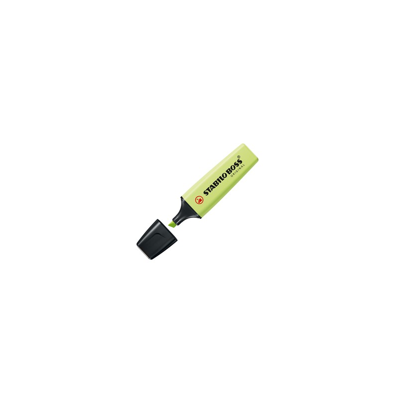 Evidenziatore Stabilo Boss pastel verde lime 70/133 - Conf da 10 pz.