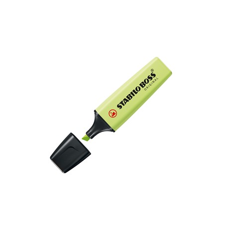 Evidenziatore Stabilo Boss pastel verde lime 70/133 - Conf da 10 pz.