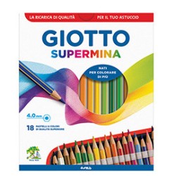 Astuccio 18 pastelli Supermina Giotto