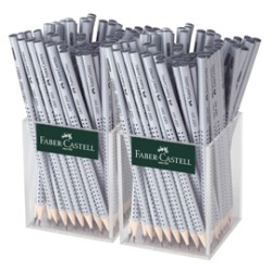 Expo 144 matite Grip grafite HB silver Faber Castell