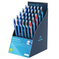Expo 30 penne a sfera Slider Memo XB blu/nero/rosso assortiti SCHNEIDER