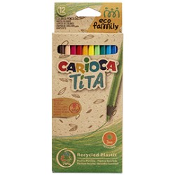 Scatola 12 matite Tita Eco Family colori assortiti Carioca