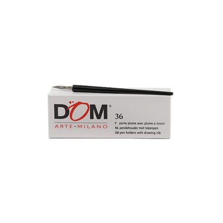 Set 36pz pennino + manico portapennini nero DOM