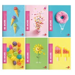 Maxiquaderno A4 36fg+2 100gr 5mm c/margine SWEET Be More BM - Conf da 10 pz.
