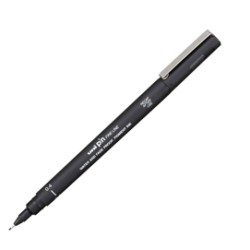 Pin fineliner nero punta 0.4mm Uni Mitsubishi - Conf da 12 pz.