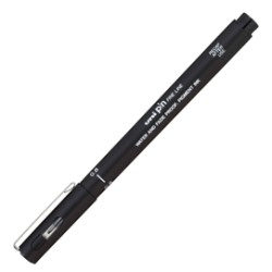 Pin fineliner nero punta 0.8mm Uni Mitsubishi - Conf da 12 pz.