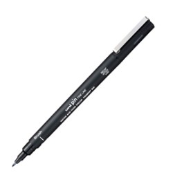 Pin fineliner nero punta Brush Uni Mitsubishi - Conf da 12 pz.